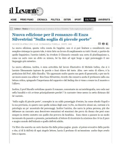 ARTICOLO ENZA SILVESTRINI