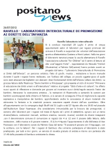 ARTICOLO RAVELLO POSITANO NEWS